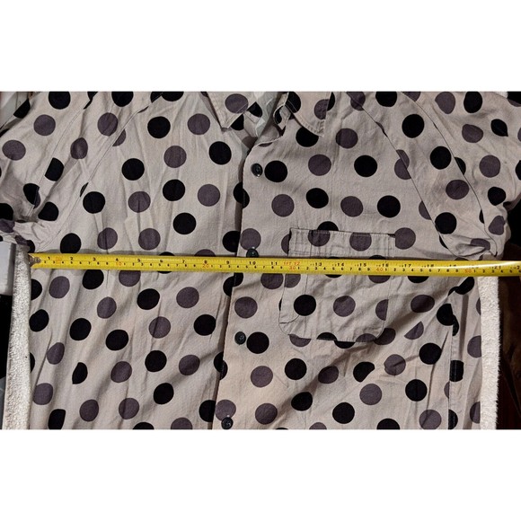 United Arrows Blue Label dots Shirt Men M hippie boho too dang cool! - Picture 10 of 11